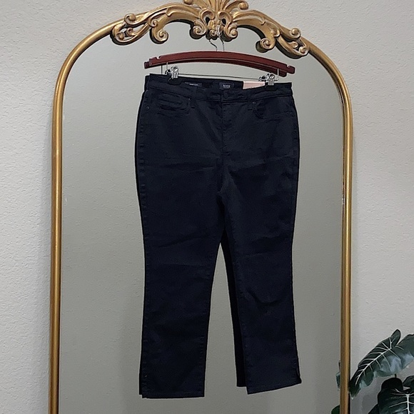 NYDJ Sheri Slim Black Ankle Jeans Size 14P - Picture 2 of 8